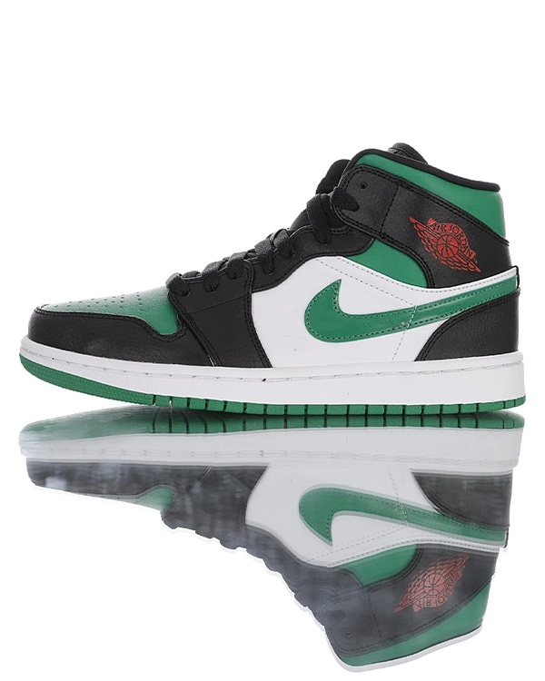 Jordan 1 Mid Green Toe 23brickstreet