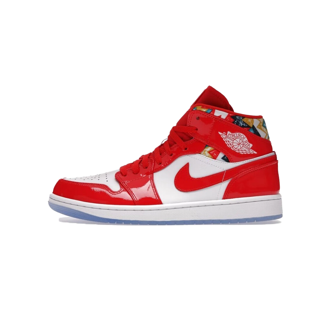 JORDAN 1 MID BARCELONA SWEATER RED PATENT