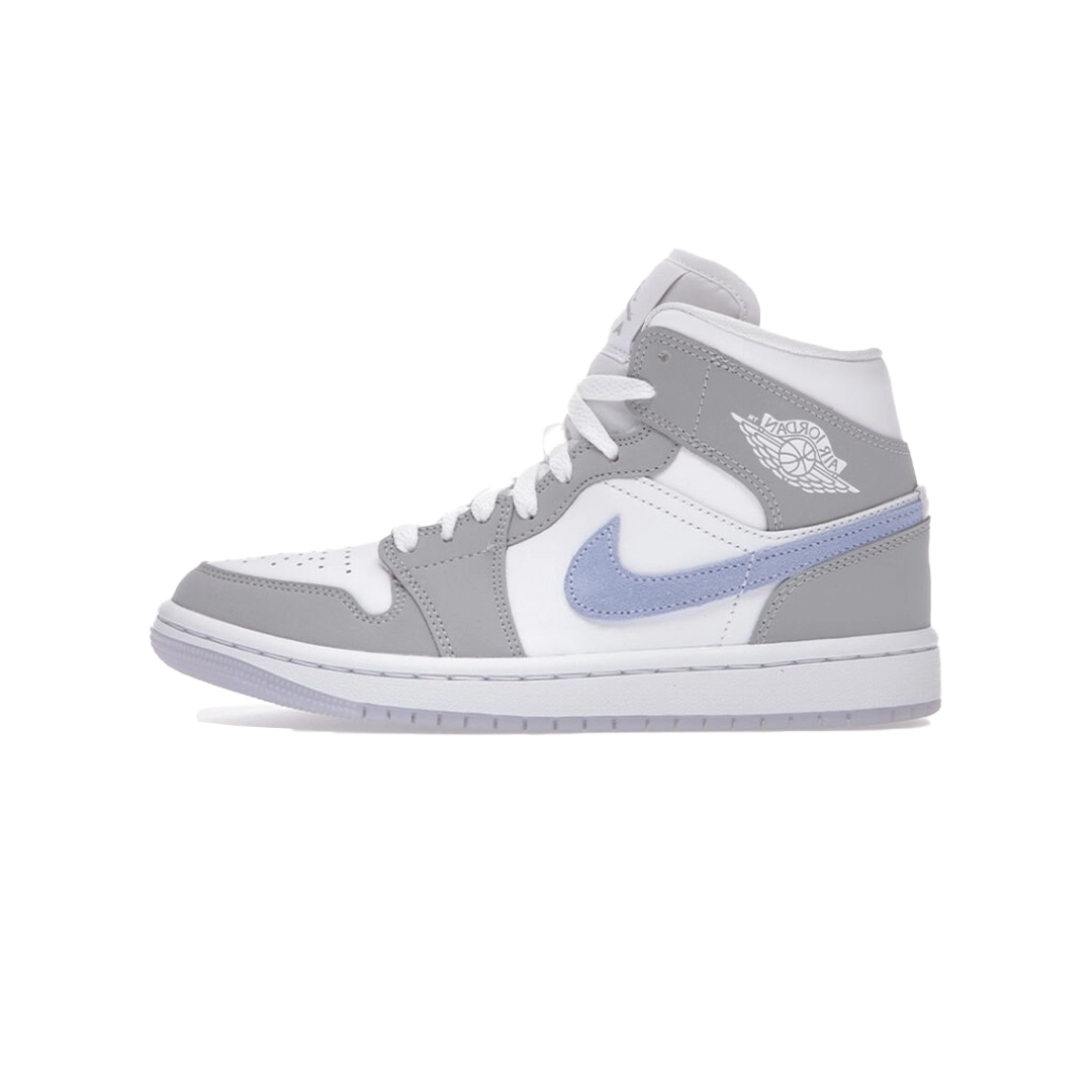 JORDAN 1 MID WOLF GREY ALUMINUM (W)