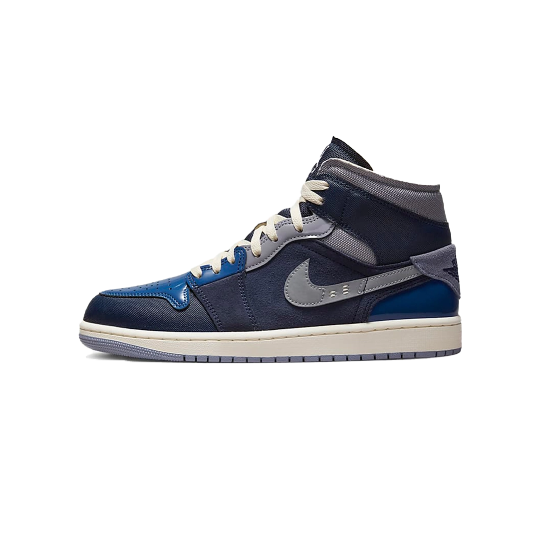 Jordan 1 Mid SE Craft Obsidian French Blue Ashen Slate White