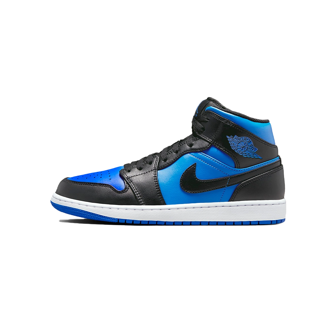 Jordan 1 Mid Black Royal Metallic