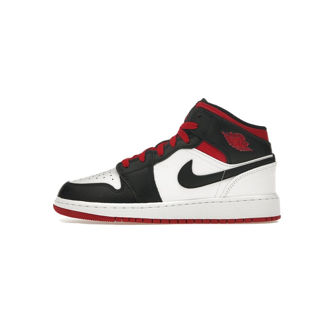 Jordan 1 Mid Gym Red Black Toe (GS)