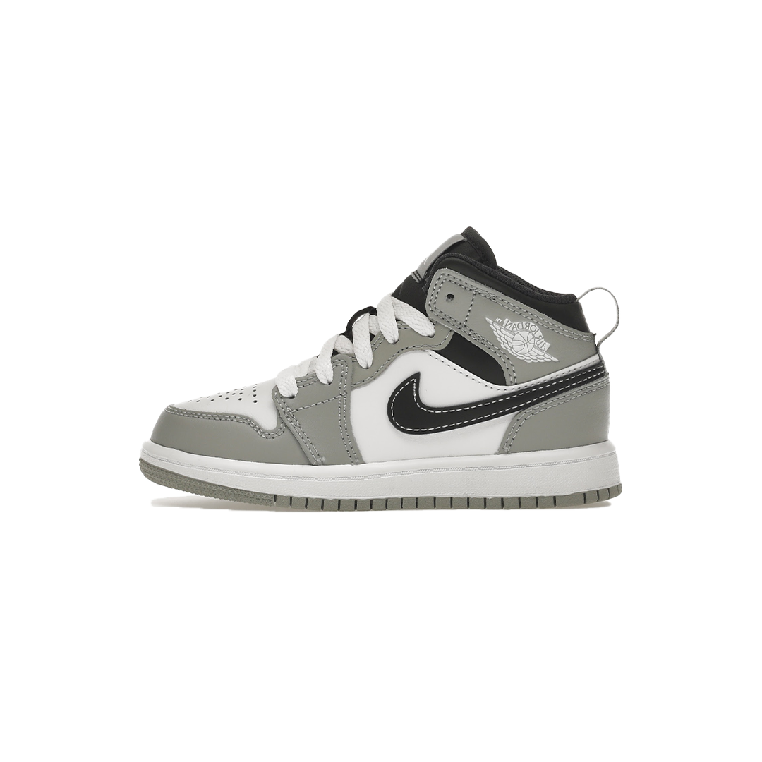 Jordan 1 Mid Light Smoke Grey (2022) (KIDS)