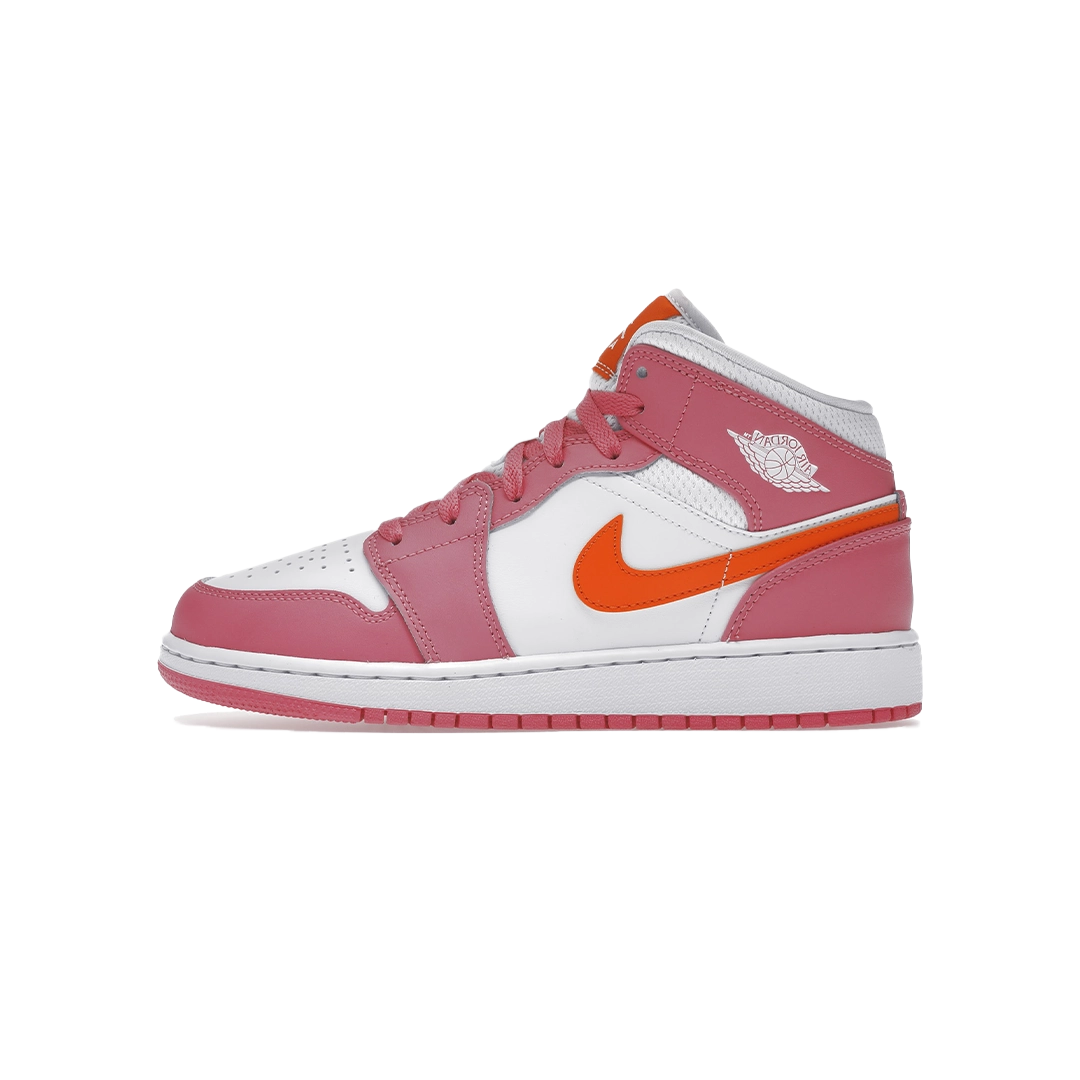 Jordan 1 Mid Pinksicle Safety Orange (GS)