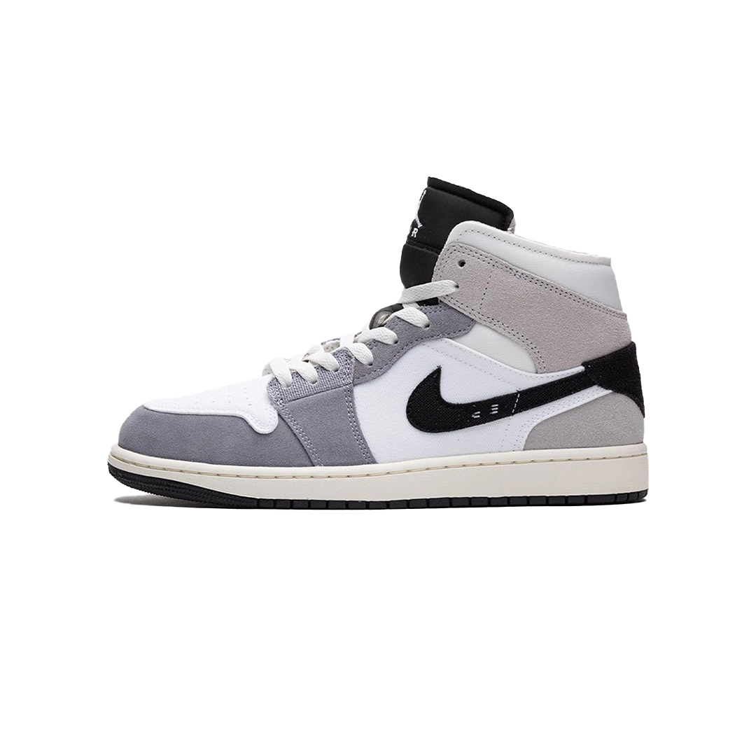 Jordan 1 Mid SE Craft White Cement Grey Black