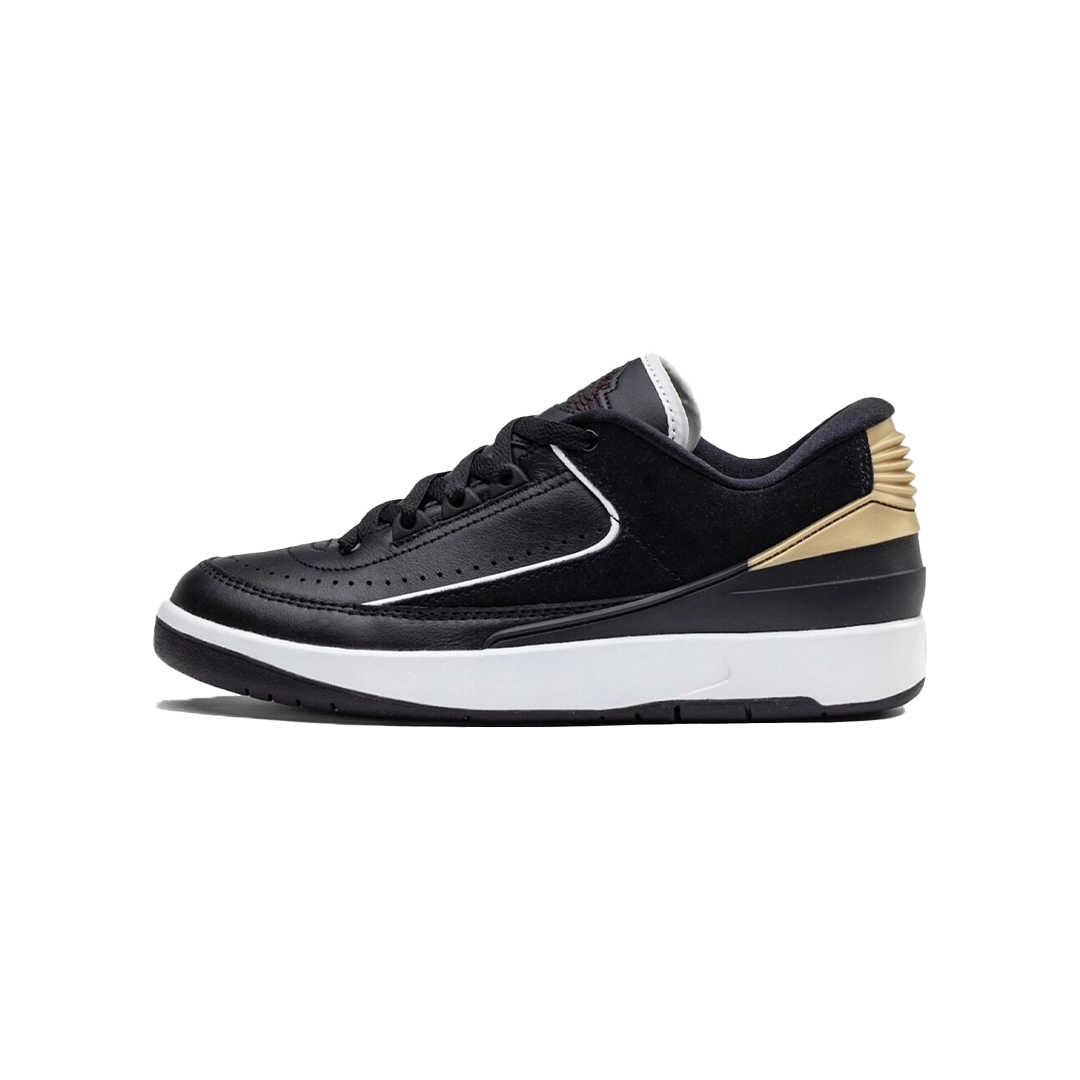Jordan 2 Retro Low Black Metallic Gold (W)