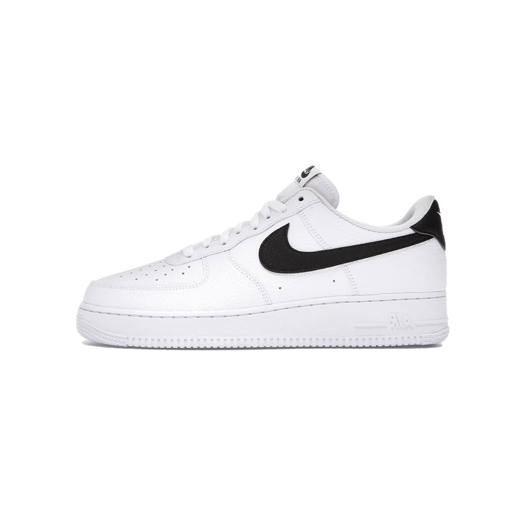 Nike Air Force 1 Low '07 White Black Pebbled Leather