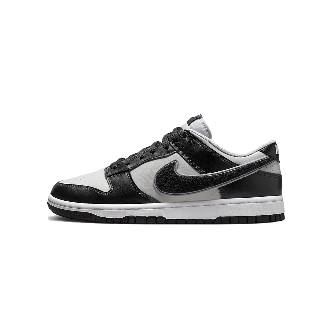 Nike Dunk Low Chenille Swoosh Black Grey