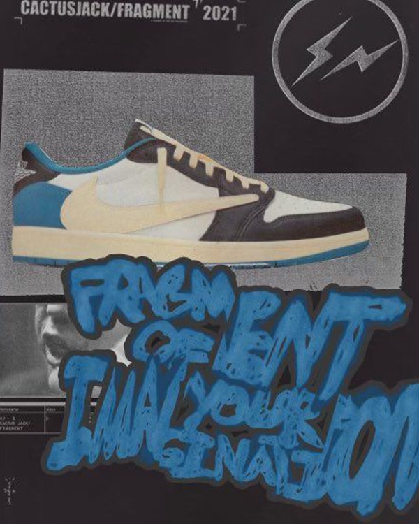 JORDAN 1 LOW FRAGMENT X TRAVIS SCOTT