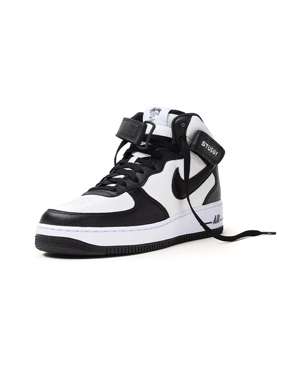 Nike Air Force 1 Mid Stussy Light Bone Black