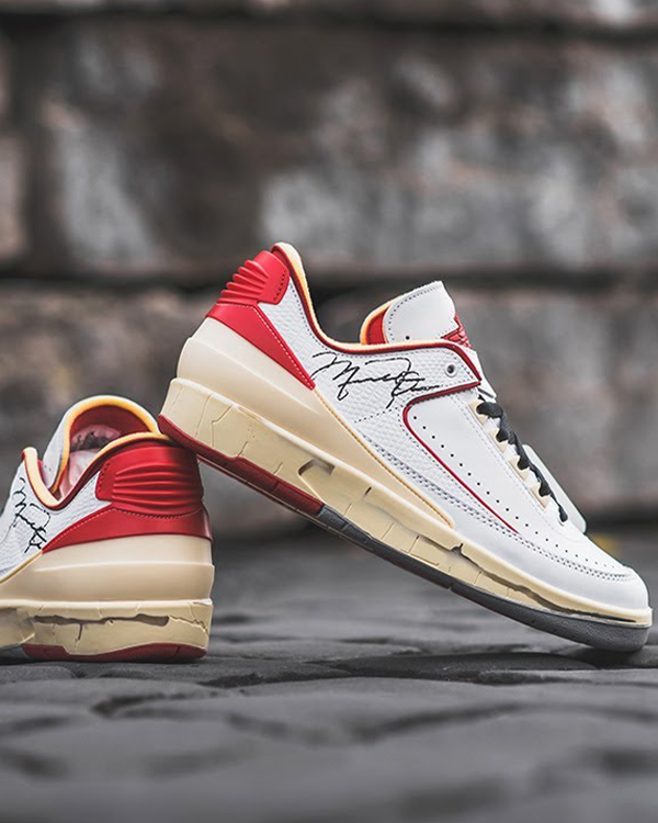 Jordan 2 Retro Low SP Off White White Red 23brickstreet