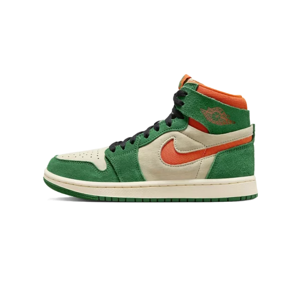 Jordan 1 High Zoom Air CMFT 2 Pine Green Orange Blaze (W)