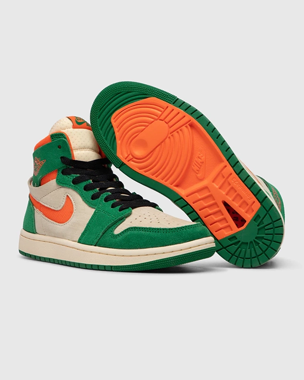 Jordan 1 High Zoom Air CMFT 2 Pine Green Orange Blaze (W)