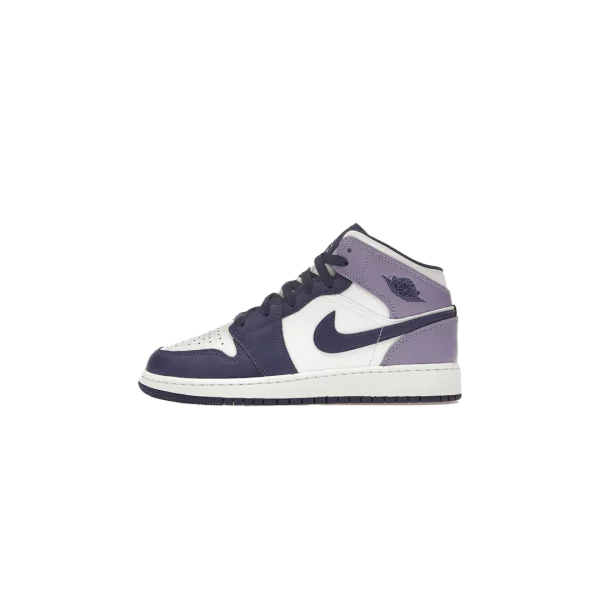 Jordan 1 Mid White Sky J Purple (GS)