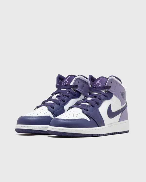 Jordan 1 Mid White Sky J Purple (GS)