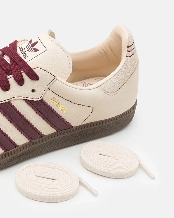 adidas Samba OG Wonder White Maroon (W)