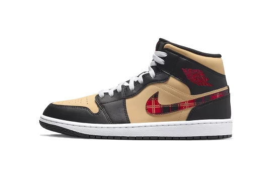 Air Jordan 1 Mid Tartan Swoosh