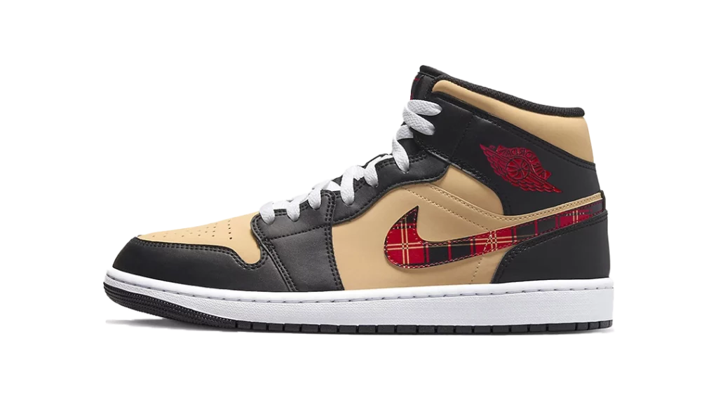 Air Jordan 1 Mid Tartan Swoosh