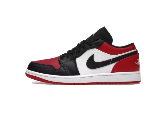 JORDAN 1 LOW BRED TOE