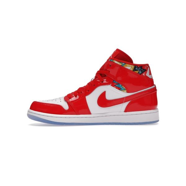 JORDAN 1 MID BARCELONA SWEATER RED PATENT