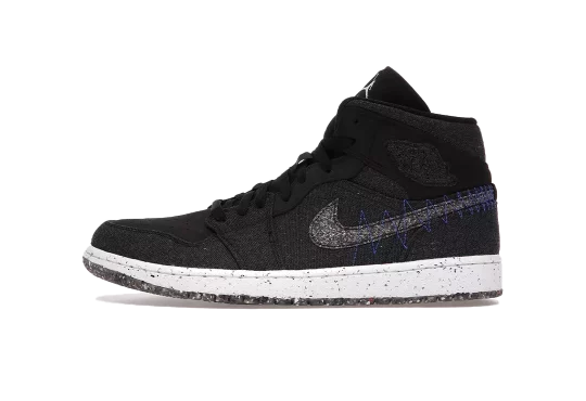 JORDAN 1 MID CRATER BLACK