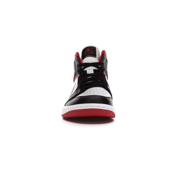 JORDAN 1 MID GYM RED BLACK WHITE