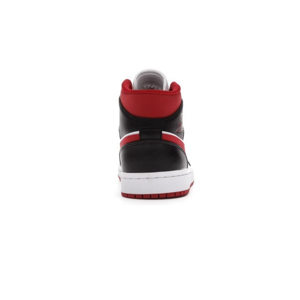 JORDAN 1 MID GYM RED BLACK WHITE