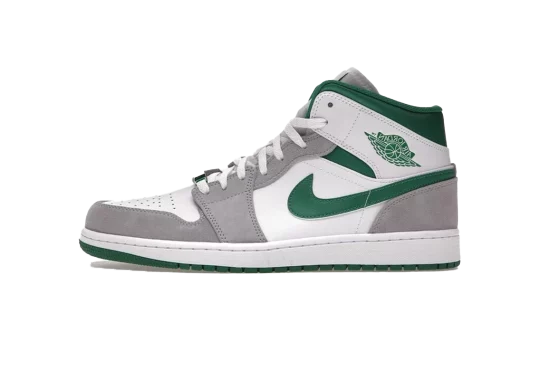 JORDAN 1 MID SE GREY GREEN