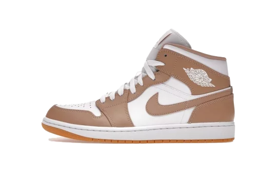 JORDAN 1 MID TAN GUM