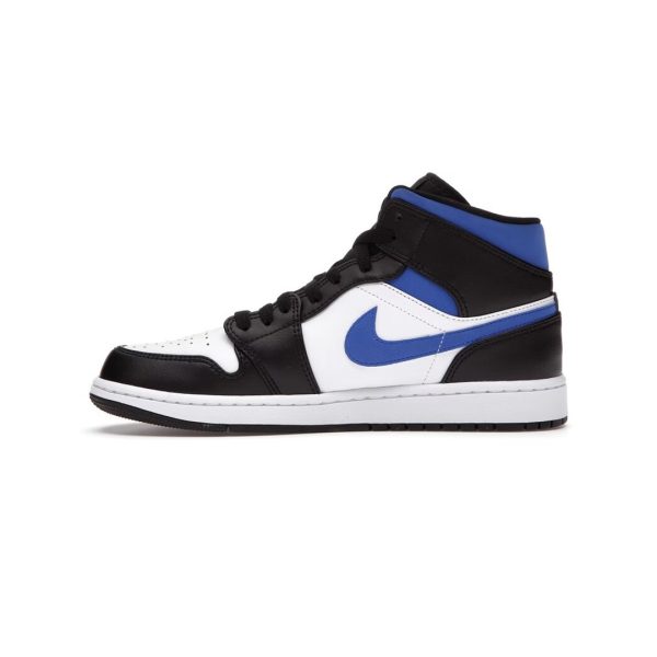 JORDAN 1 MID WHITE BLACK RACER BLUE