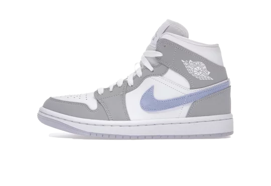 JORDAN 1 MID WOLF GREY ALUMINUM (W)