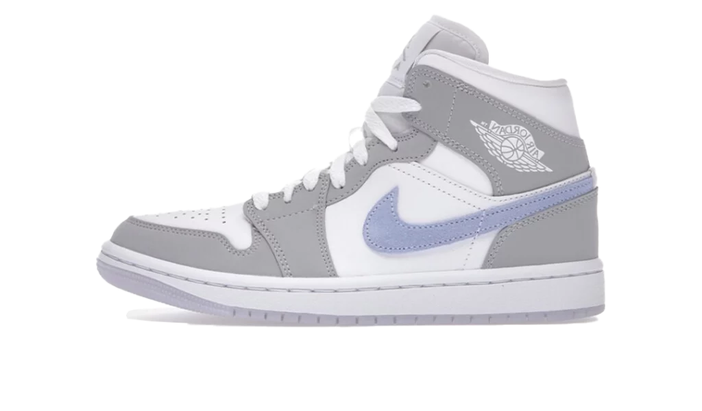 JORDAN 1 MID WOLF GREY ALUMINUM (W)