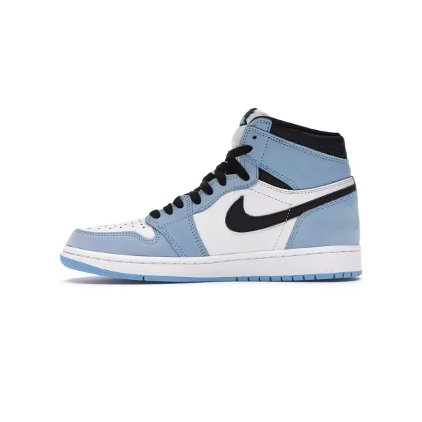 JORDAN 1 RETRO HIGH WHITE UNIVERSITY BLUE BLACK