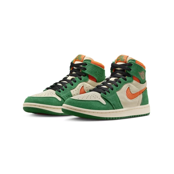 Jordan 1 High Zoom Air CMFT 2 Pine Green Orange Blaze (W)