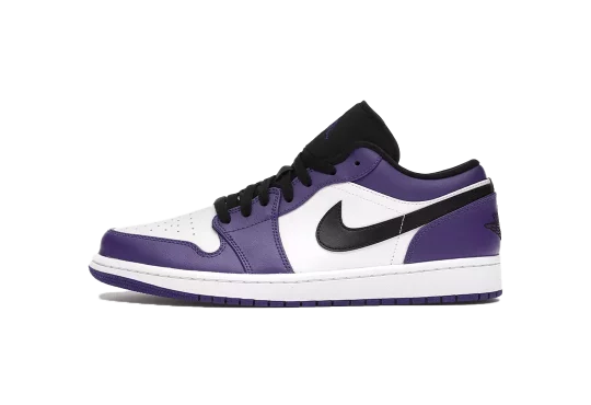 Jordan 1 Low Court Purple White