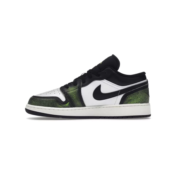 Jordan 1 Low White Black Green (GS)