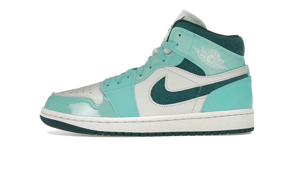 Jordan 1 Mid Chenille Bleached Turquoise (W)