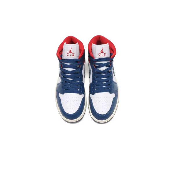 Jordan 1 Mid French Blue Gym Red (W)