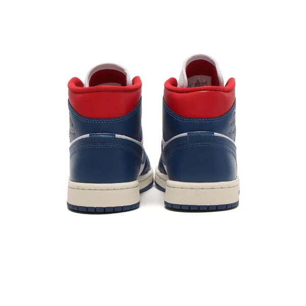 Jordan 1 Mid French Blue Gym Red (W)