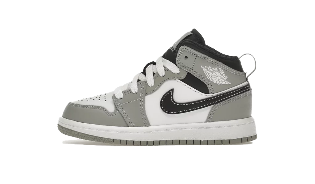 Jordan 1 Mid Light Smoke Grey (2022) (KIDS)