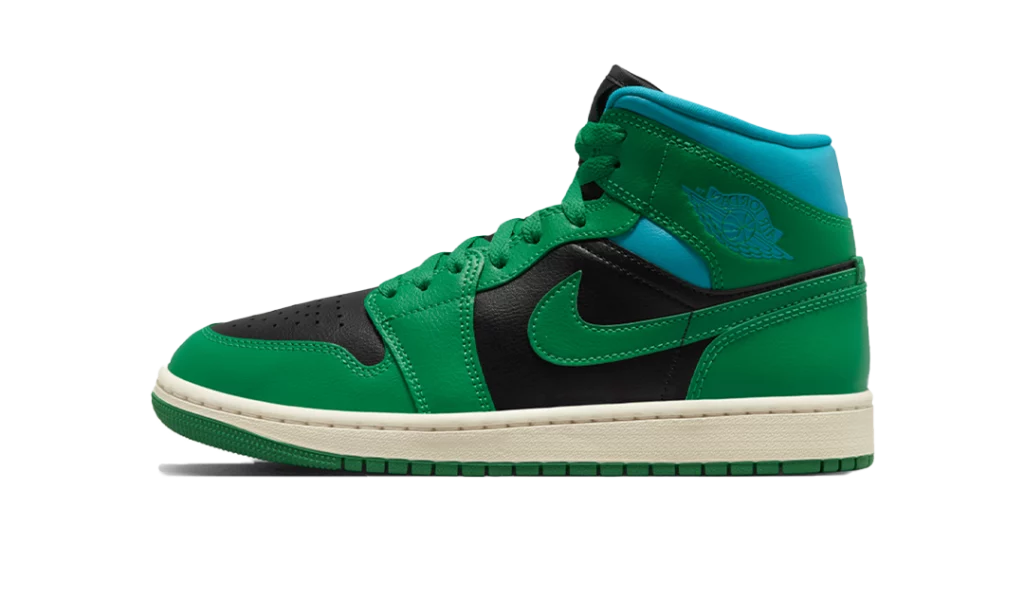 Jordan 1 Mid Lucky Green Aquatone (W)