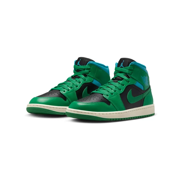 Jordan 1 Mid Lucky Green Aquatone (W)