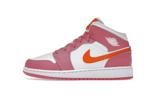 Jordan 1 Mid Pinksicle Safety Orange (GS)