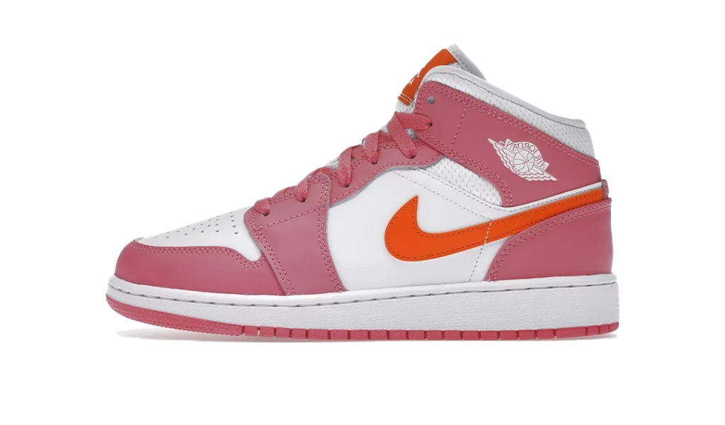 Jordan 1 Mid Pinksicle Safety Orange (GS)