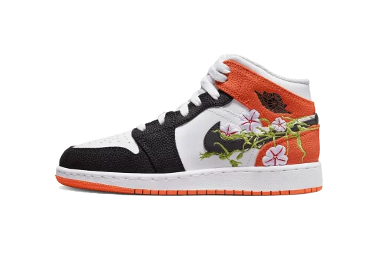 Jordan 1 Mid SE Basketball Blossom (GS)