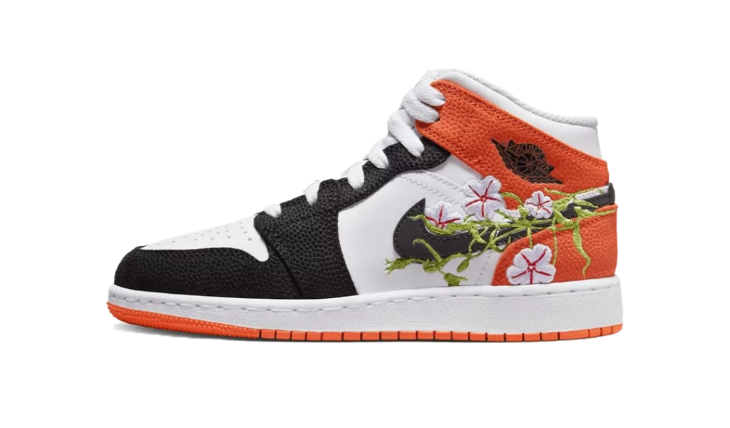 Jordan 1 Mid SE Basketball Blossom (GS)