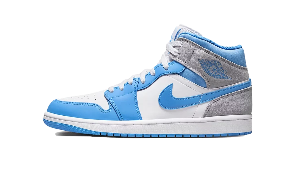 Jordan 1 Mid University Blue Grey