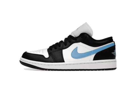 Jordan 1 Low Black University Blue White (W)