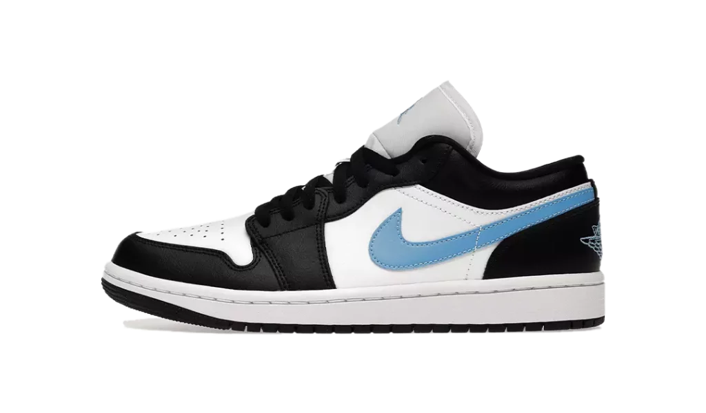 Jordan 1 Low Black University Blue White (W)