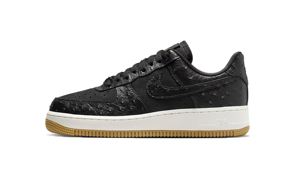 Nike Air Force 1 Low '07 Black Ostrich Gum (W)